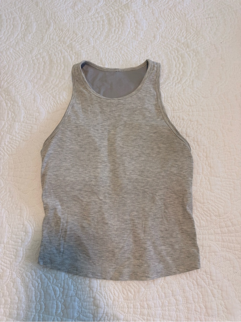 Vuori Light Gray Pose Pluto Tank Top